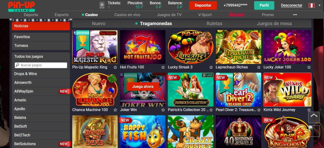 juegos de casino de demostración